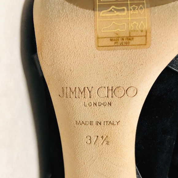 JIMMY CHOO suede leather heels booties  $1650 - Picture 6 of 8